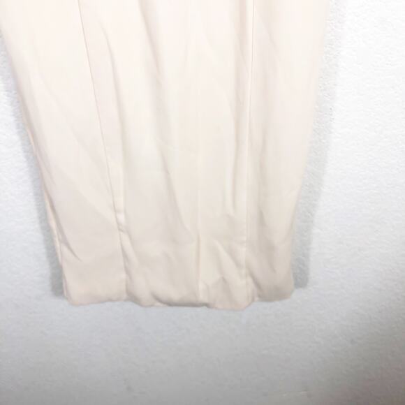 Fame & Partners Cream Off The Shoulder Column Maxi Dress Size 2 Cocktail Formal - Picture 9 of 13